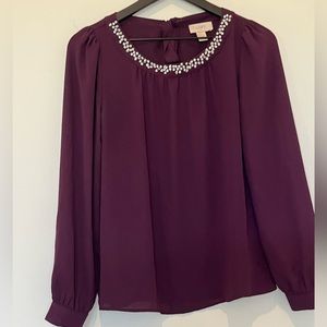 Beautiful purple Loft Blouse